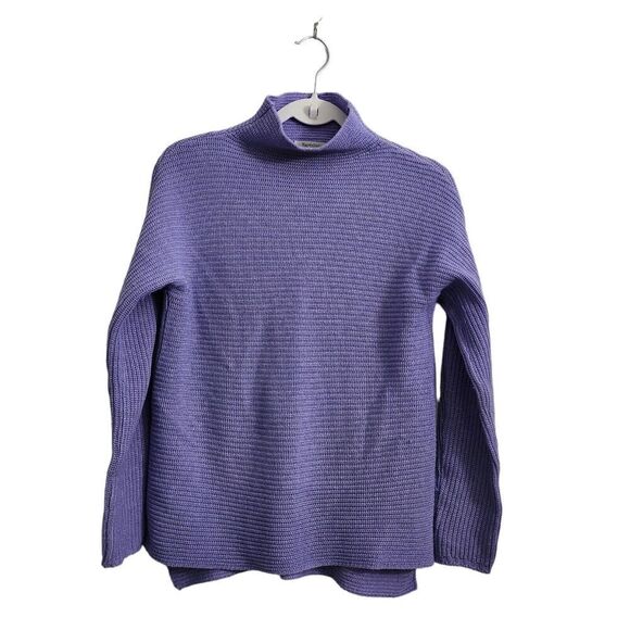 Bartolini Sweater Womens Small Purple Wool Cashmere Blend Mock Neck Italy - Picture 1 of 9